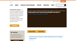 Desktop Screenshot of farmworkerjustice.org