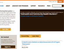 Tablet Screenshot of farmworkerjustice.org